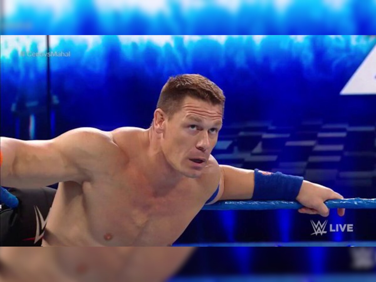 WWE व्हिडिओ: केनविरूद्ध जॉन सीनाने केली अंडरटेकची नक्कल title=