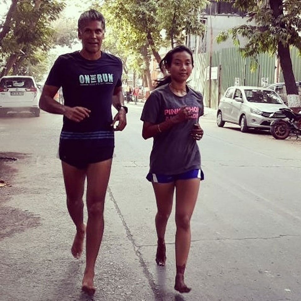 Milind Soman, Ankita Konwar