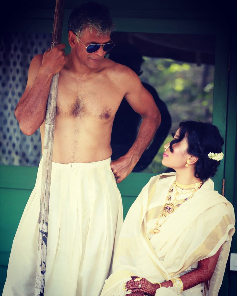 Milind Soman, Ankita Konwar