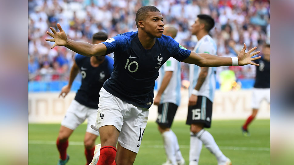 kylian Mbappe is happy