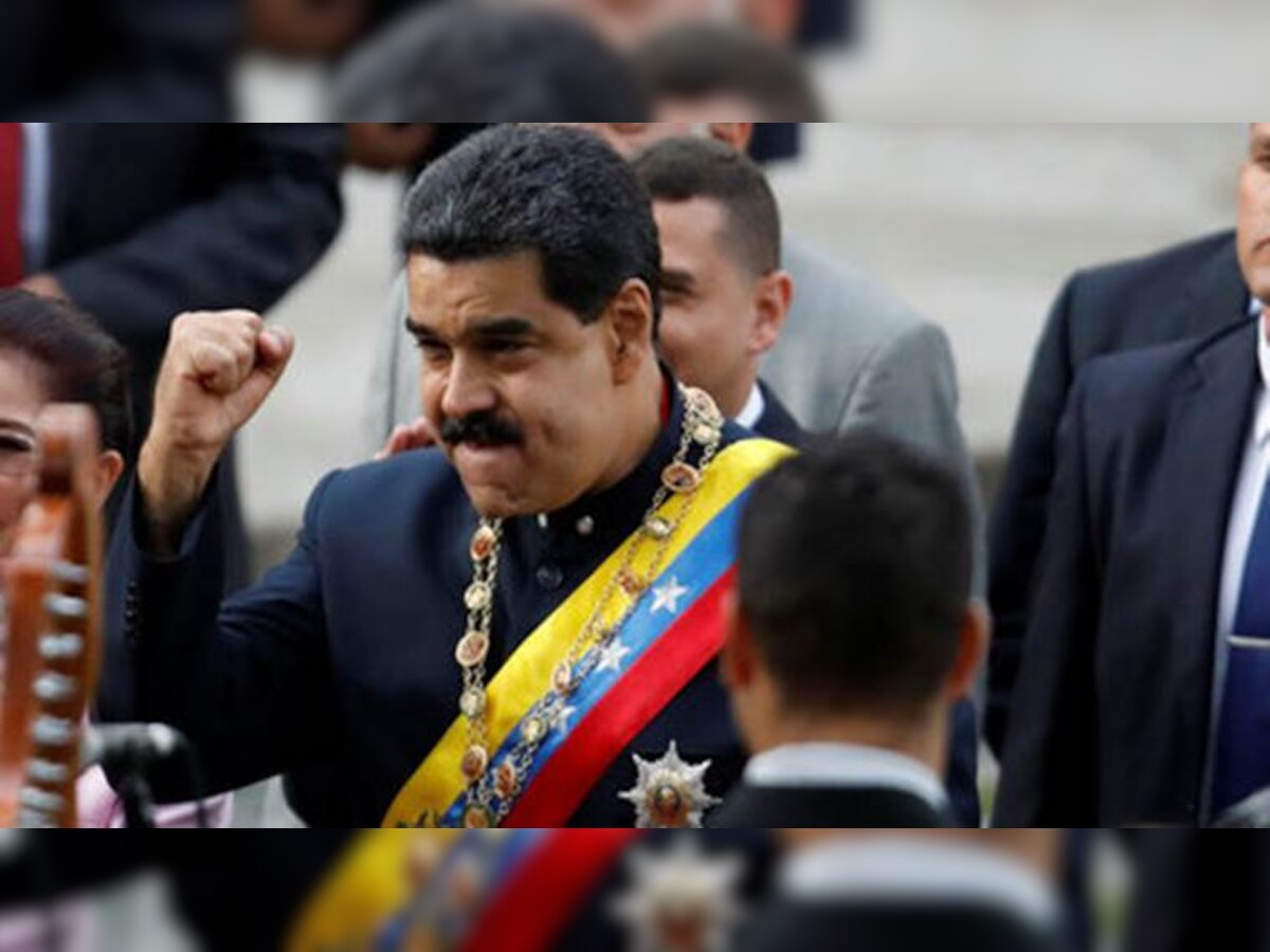 VIDEO:व्हेनेझुएलाच्या राष्ट्राध्यक्षांवर स्फोटकांनी भरलेल्या ड्रोनने हल्ला  title=