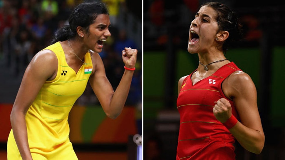 बॅडमिंटन पी.व्ही.सिंधू विरूद्ध कॅरोलिना मरीन रंगणार सामना PV Sindhu