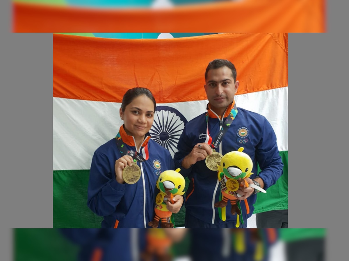 आशियाई स्पर्धा 2018: 10 मीटर एअर राईफल मिक्समध्ये भारताला पहिलं कांस्य पदक title=