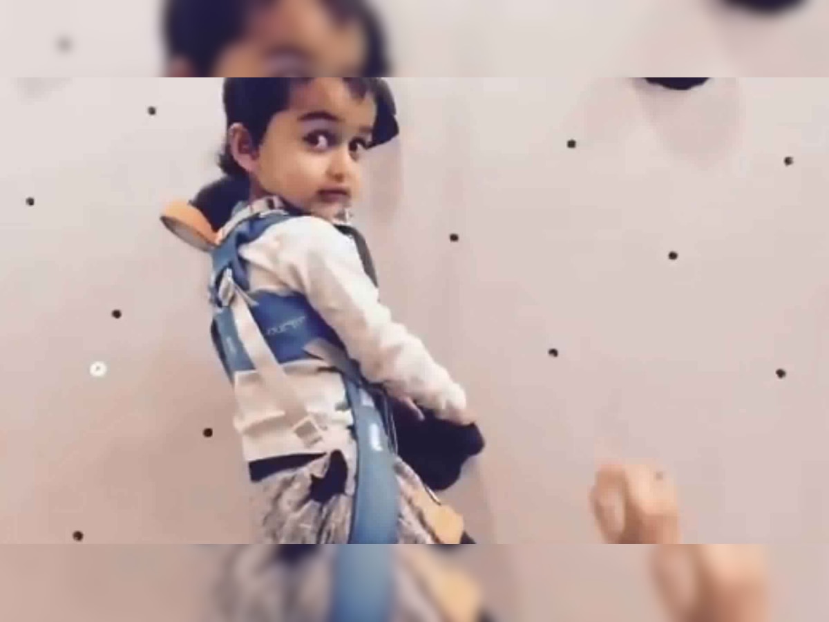 VIDEO : 2 वर्षाच्या मुलाने दिलं फिटनेस चॅलेंज  title=