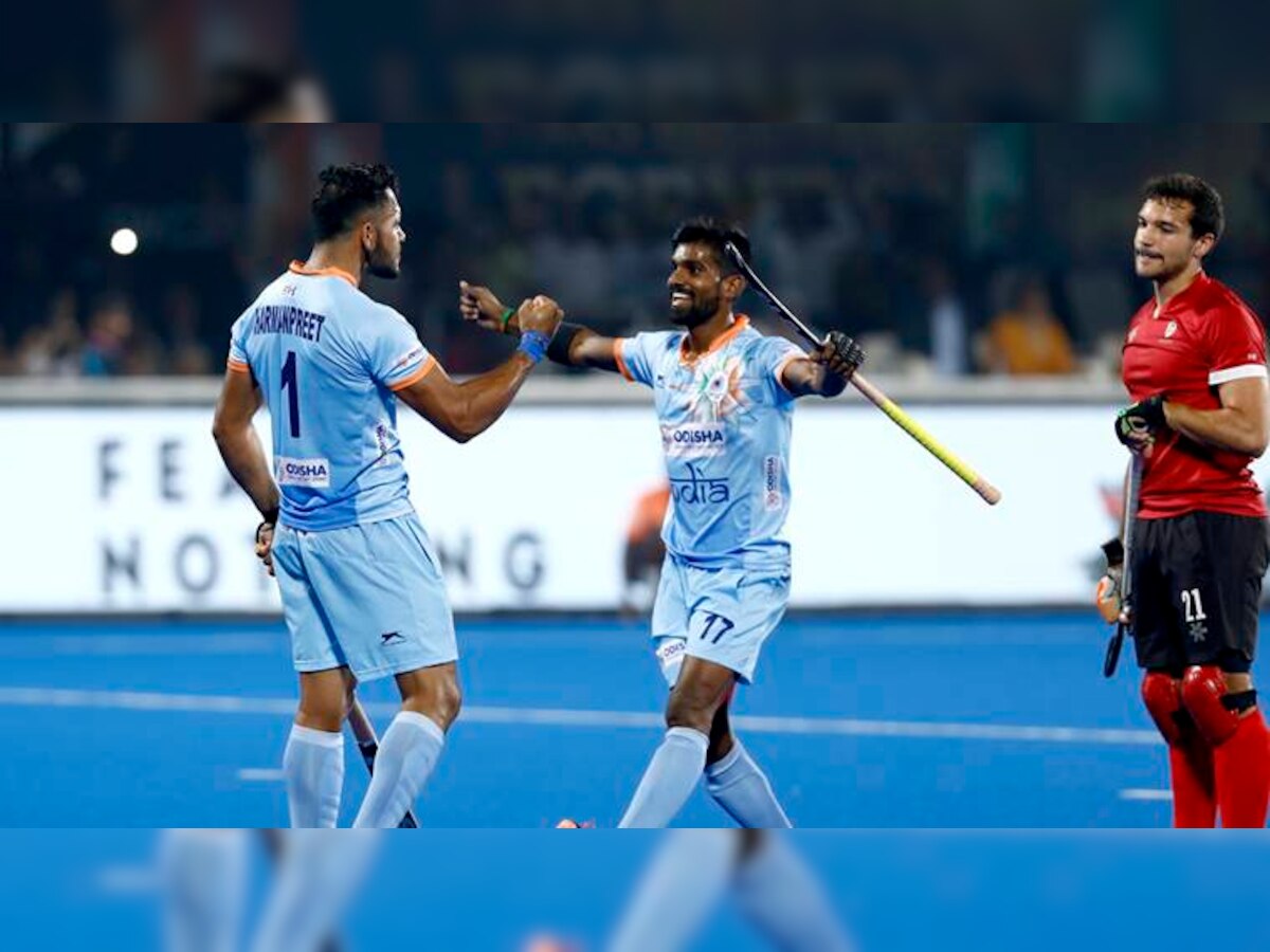 Mens Hockey World Cup 2018: कॅनडावर मात करुन भारत उपांत्यपूर्व फेरीत title=