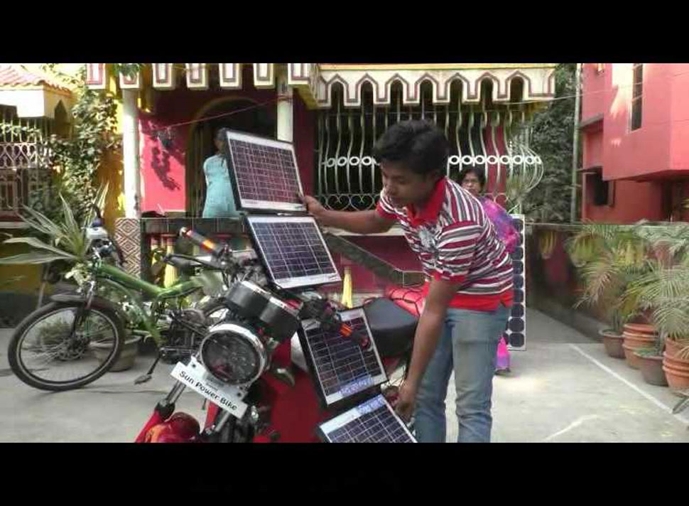 स्वस्तात तयार केली मोटारसायकल