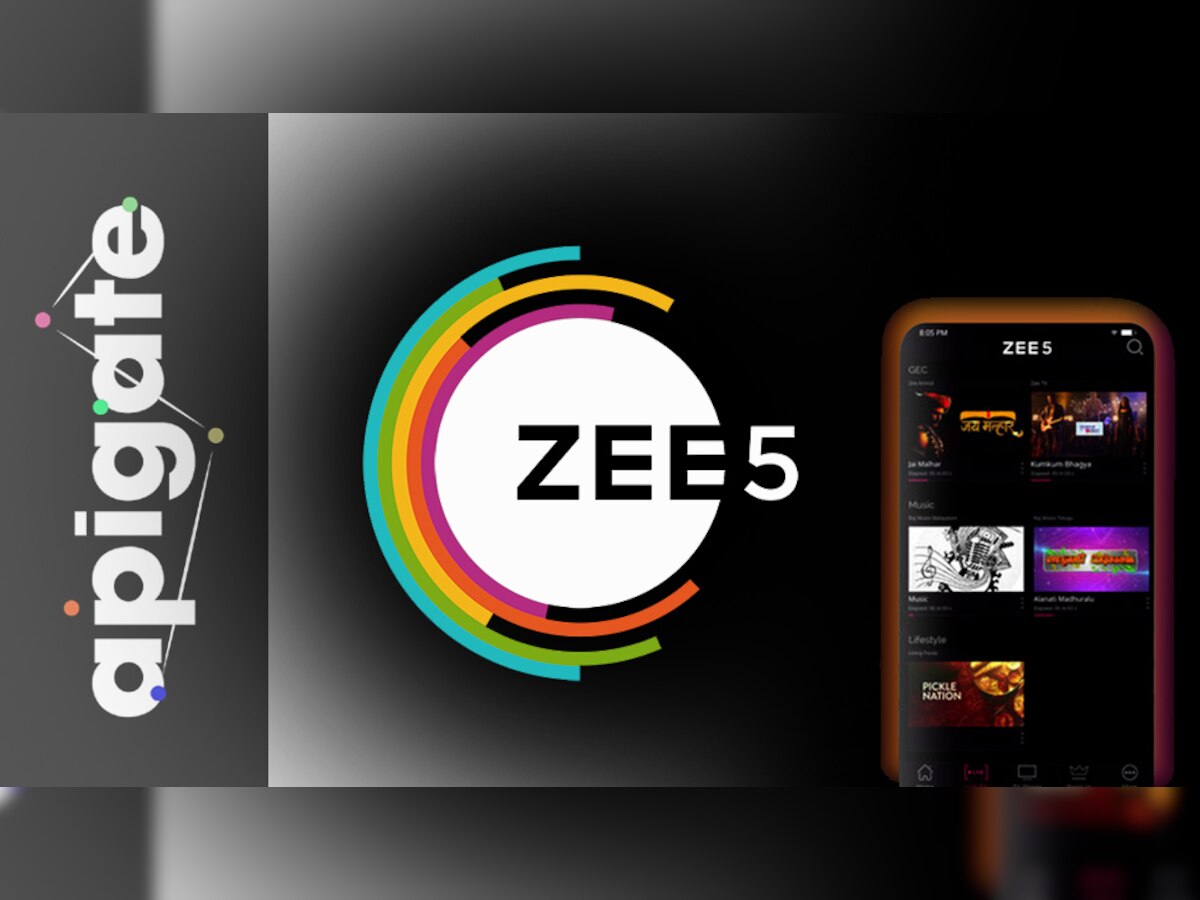  जगभरात विस्तारण्यासाठी ZEE5 आणि Apigate चा करार, मोबाईल काँग्रेसमध्ये घोषणा title=