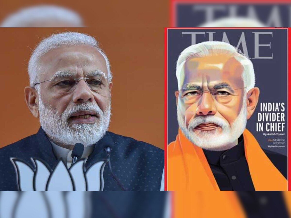 'टाईम'कडून मोदींचा उल्लेख 'डिव्हायडर इन-चीफ' title=