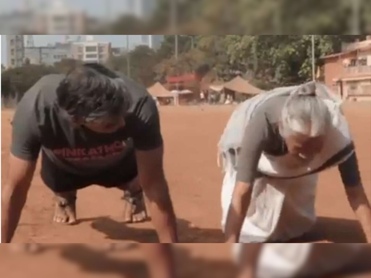  VIDEO : मिलिंद सोमणची आईही 'fitness freak' title=