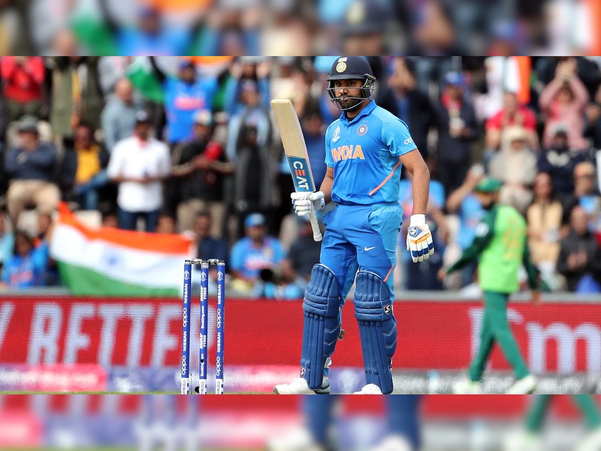 World Cup 2019 : रोहितचं झुंजार शतक, वर्ल्ड कपमध्ये टीम इंडियाची विजयी सलामी title=