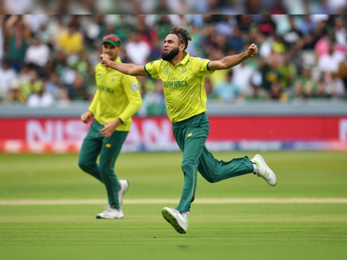 World Cup 2019 : इमरान ताहिरचा विक्रम, वर्ल्ड कपमध्ये सर्वाधिक विकेट घेणारा दक्षिण आफ्रिकन title=