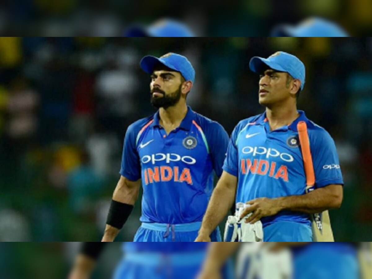 World Cup 2019 : उपांत्य सामन्यापूर्वी धोनीविषयी विराट असं काही म्हणाला की....  title=