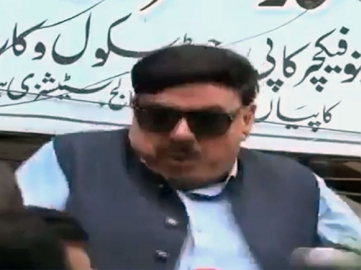 VIDEO: मोदींवर टीका करताना पाकिस्तानच्या मंत्र्याला लागला शॉक title=