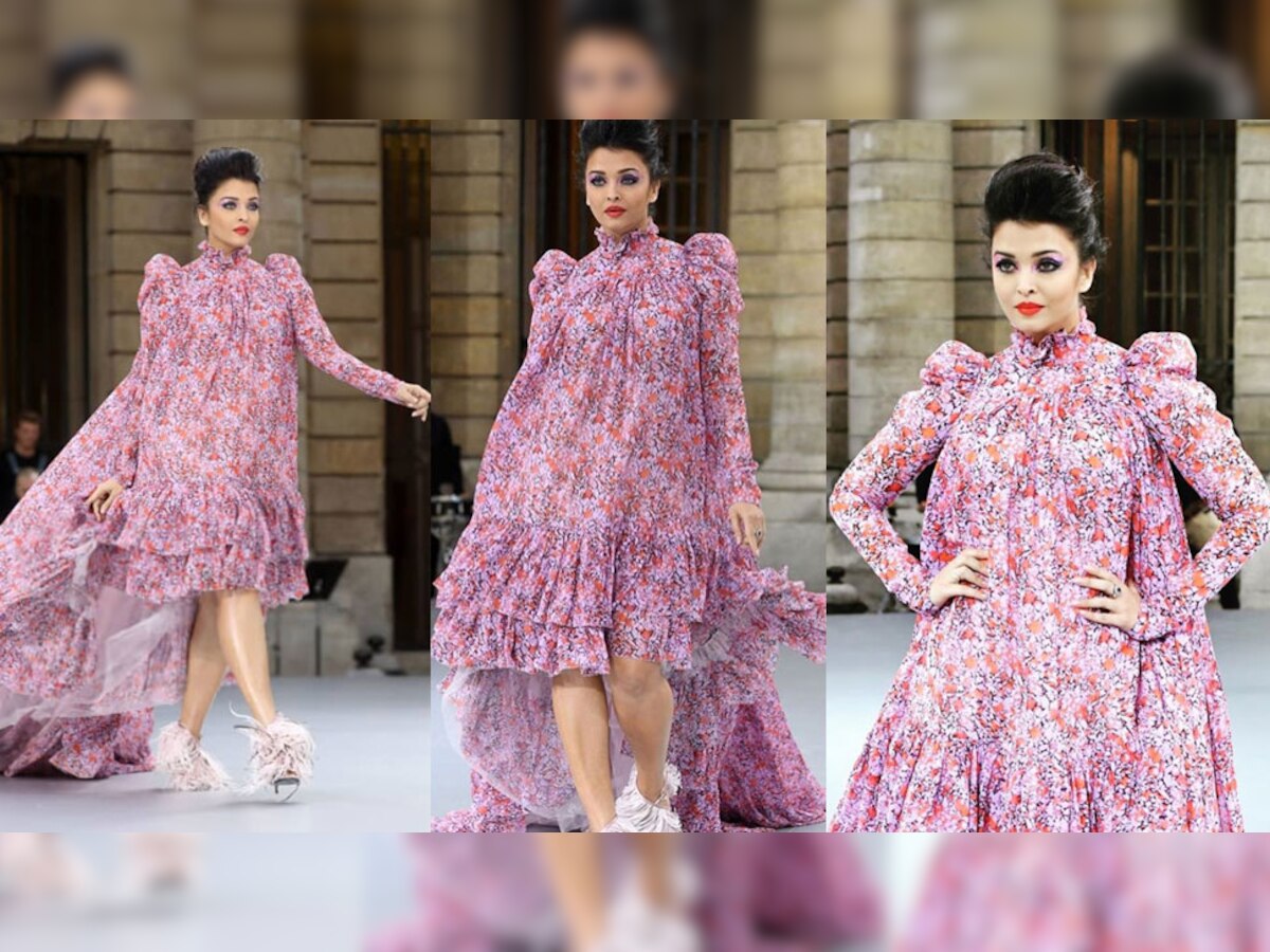 Paris Fashion Week : ऐश्वर्याचा हटके लूक  title=