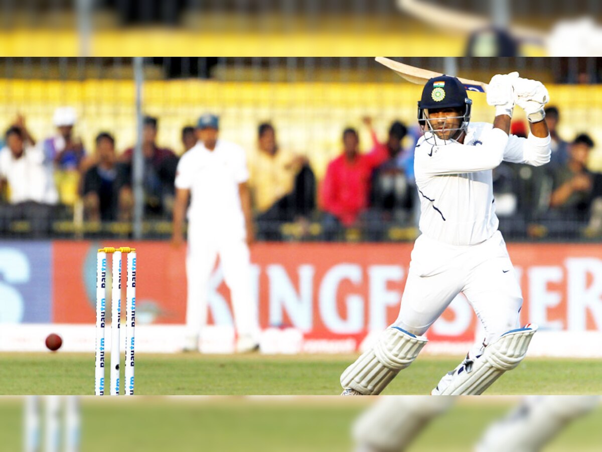 इंदौर कसोटीत मयांकचं द्विशतक; भारताकडे ३४३ धावांची भक्कम आघाडी title=