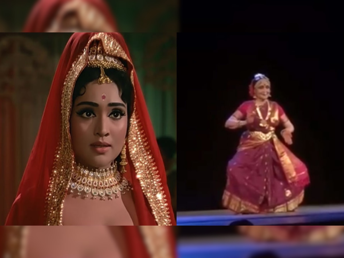 वयाच्या ८३व्या वर्षी वैजयंतीमालांचं भरतनाट्यम नृत्य, Video Viral  title=