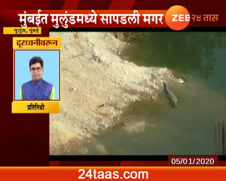 Mumbai,Mulund Crocodile Found