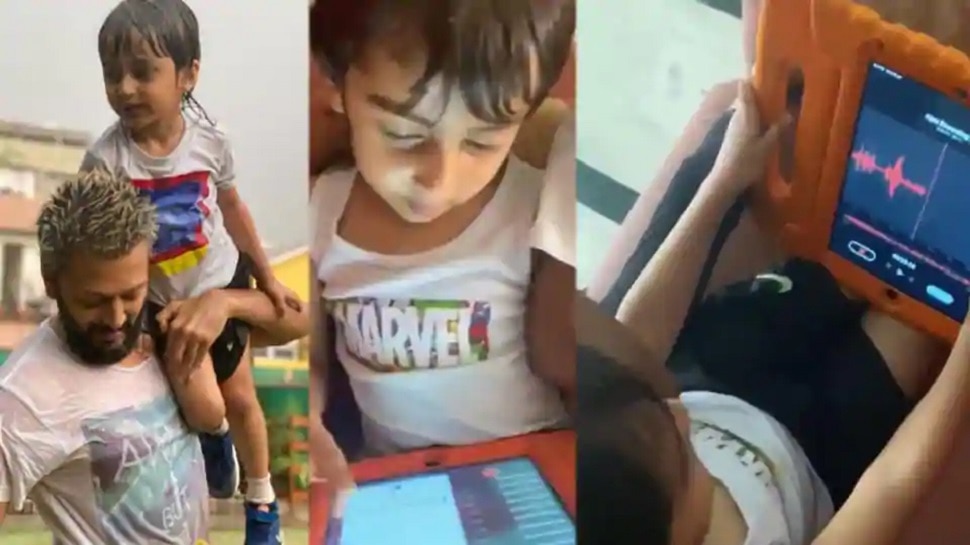 Riteish Deshmukh’s 4-year-old son Rahyl makes a tune by himself, Vishal ...