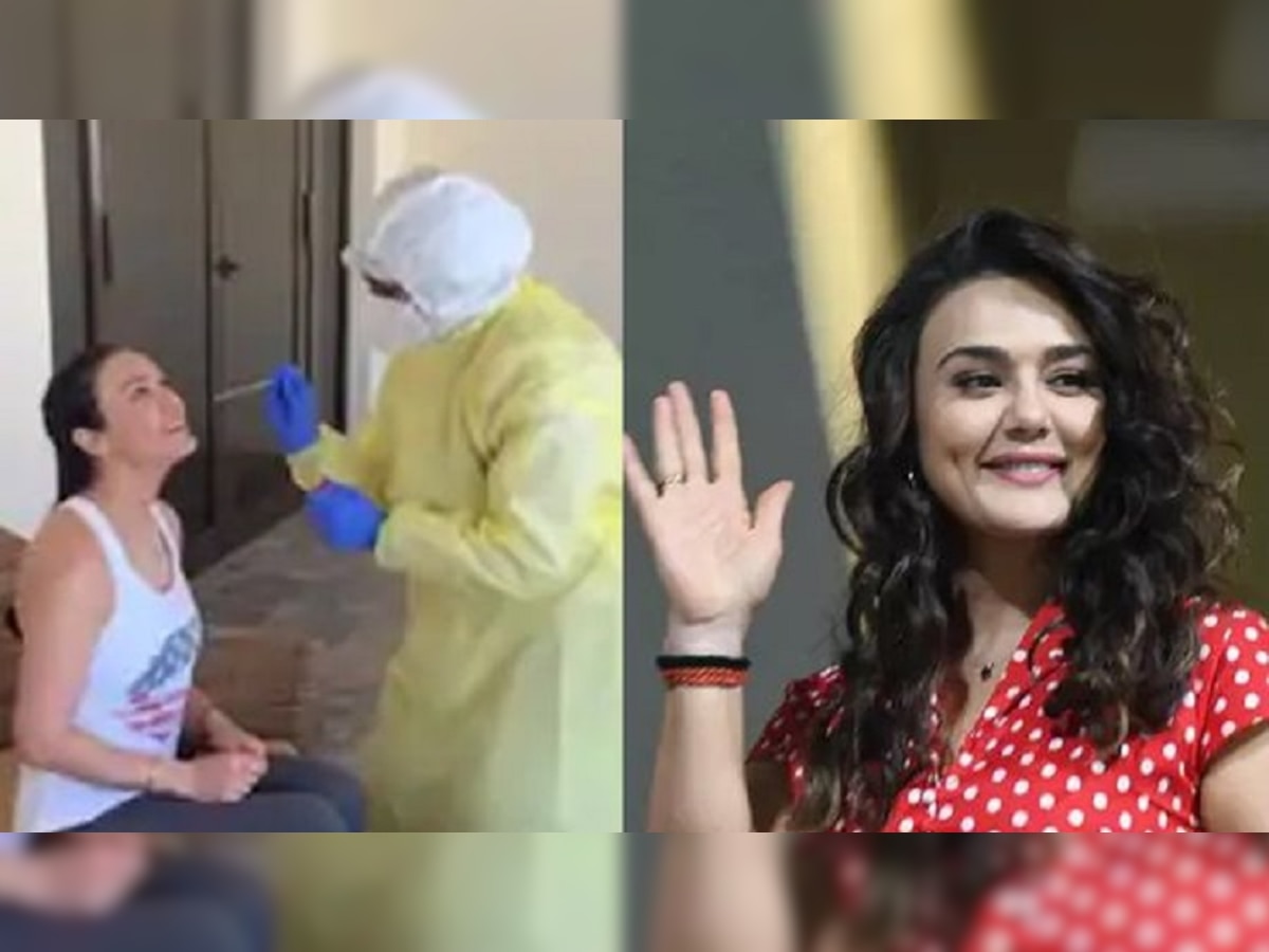 Preity Zinta corona test: प्रीति झिंटा म्हणते मी कोव्हिड क्वीन title=