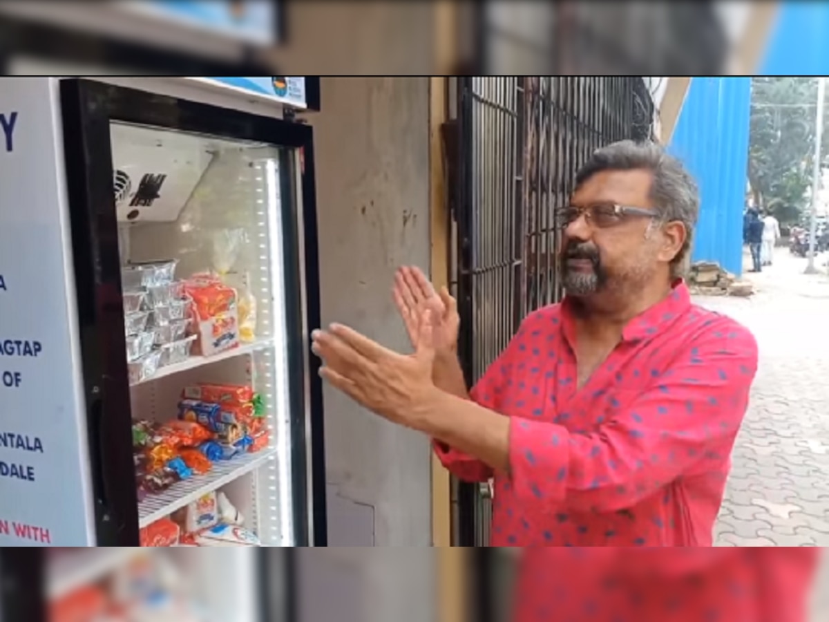 Video : 'माणुसकीचा फ्रिज' भरलेला ठेवण्यासाठी संजय मोने प्रयत्नशील  title=