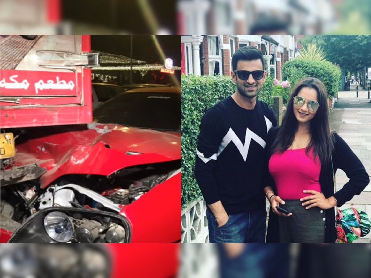 Sania Mirza चा पती Shoaib Malik चा अपघात, कारच्या उडाल्या चिंधड्या  title=