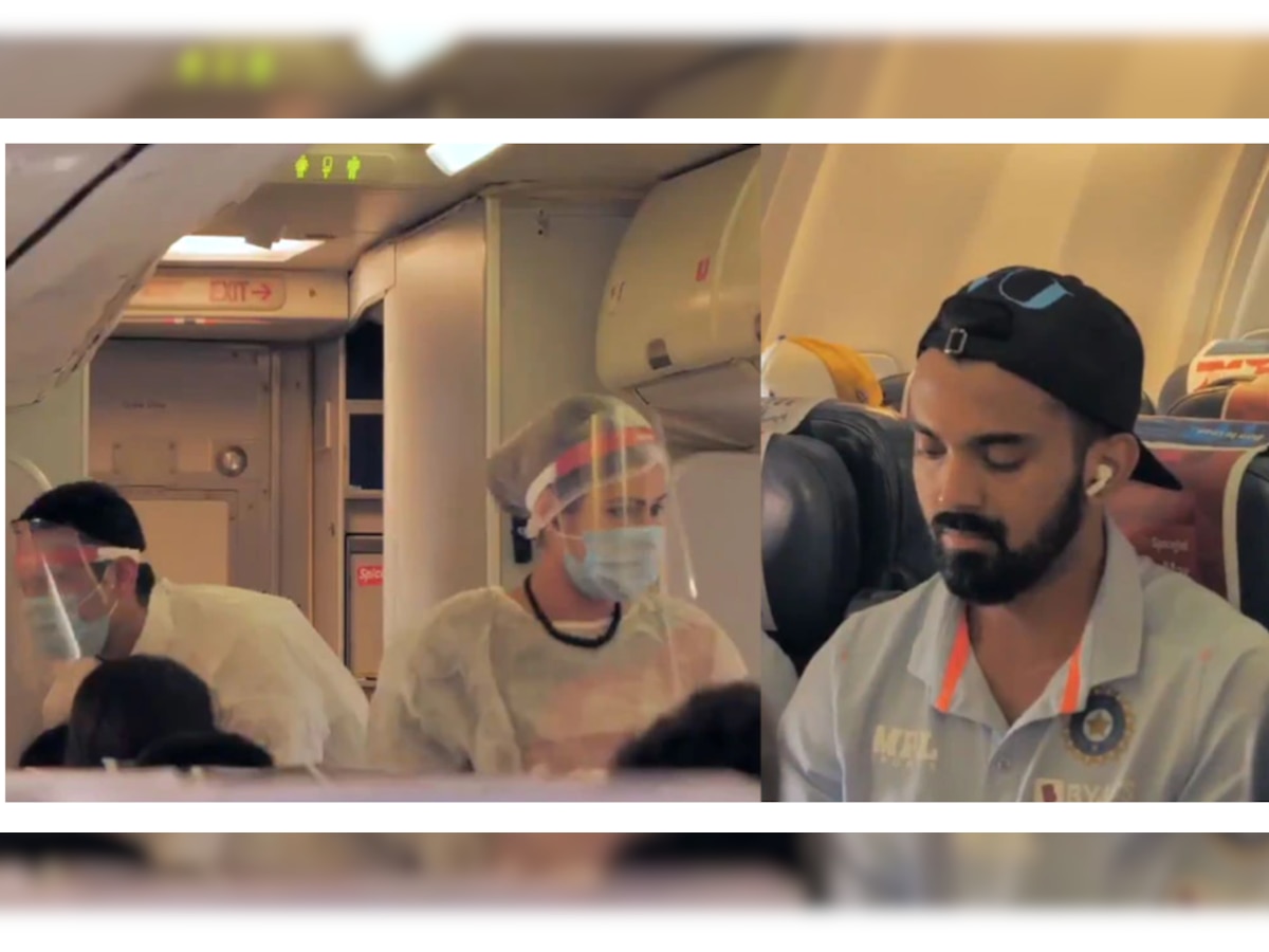 BCCI चा व्हीडिओ आणि टीम इंडियाचा कोरोना काळातील विमान प्रवास पाहा title=