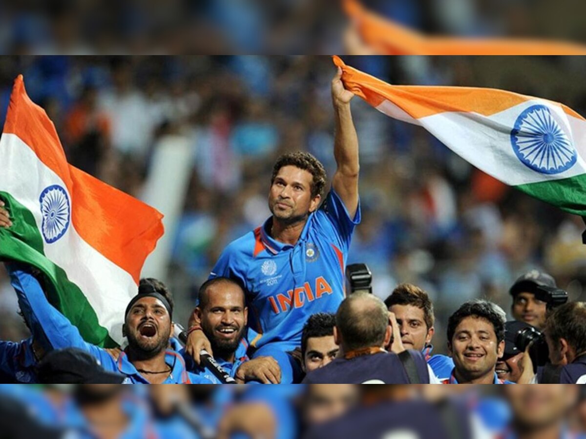 ICC World Cup जिंकण्याला 10 वर्ष पूर्ण, सचिनचं रुग्णालयातून ट्विट title=