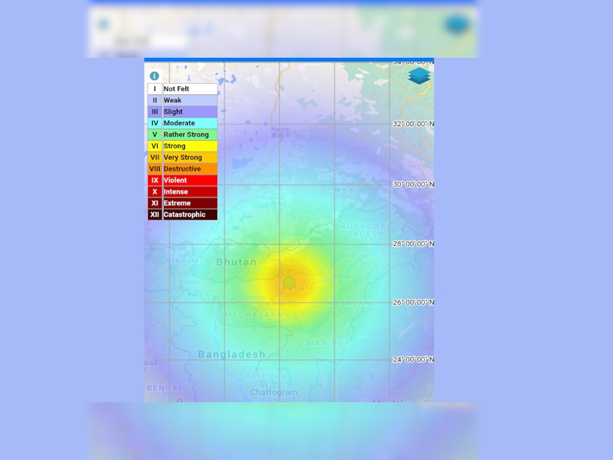 आसामच्या तेजपूर परिसरात भूकंपाचे तीव्र झटके; लोकांना अलर्ट राहण्याचे आवाहन title=