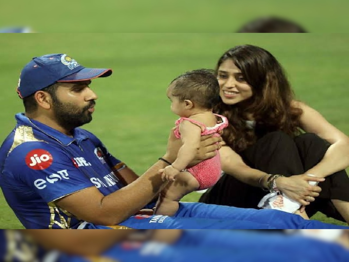 Happy Birthday Rohit sharma: हिटमॅनला पत्नीनं दिल्या खास शुभेच्छा.. title=