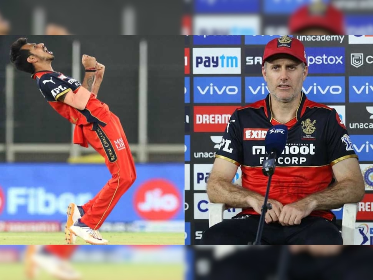 IPL 2021: युजवेंद्र चहरचा पत्ता कट होणार? RCBच्या कोचनं दिलं उत्तर title=