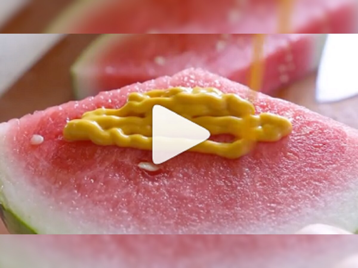 सोशल मीडियावरील ‘Watermelon Mustard Challenge’, तुम्ही स्वीकारला का? title=
