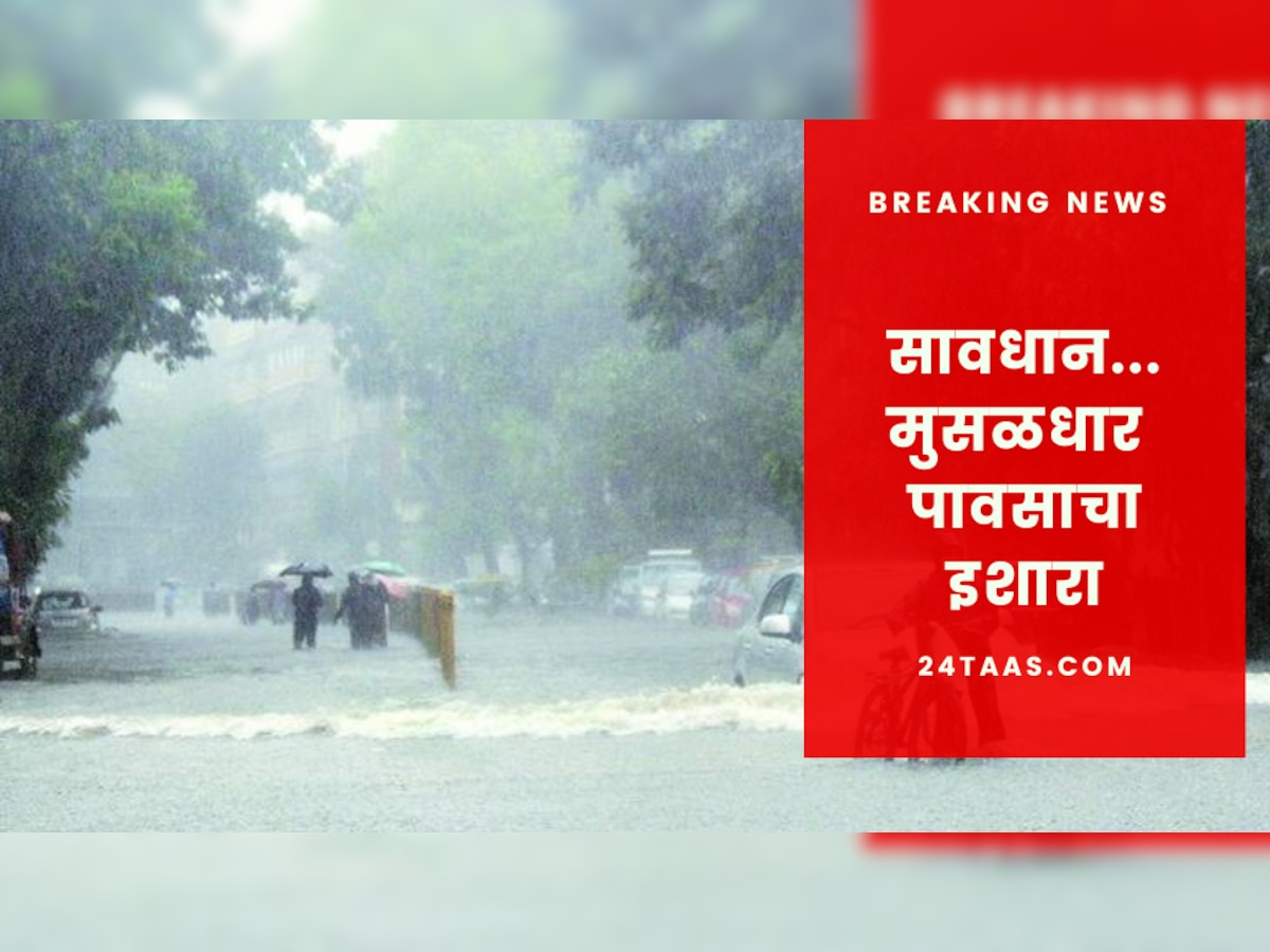 Rain Alert: राज्यात मुसळधार पावसाचा इशारा, या जिल्ह्यांमध्ये रेड अलर्ट title=