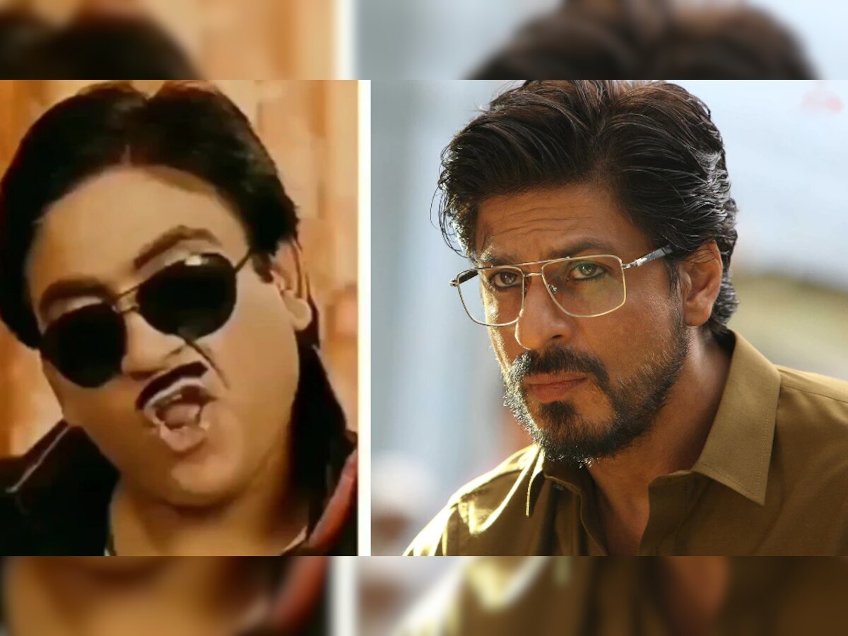 जेठालाल बनला शाहरुख खान, व्हिडिओ बघून आवरणार नाही हसू title=