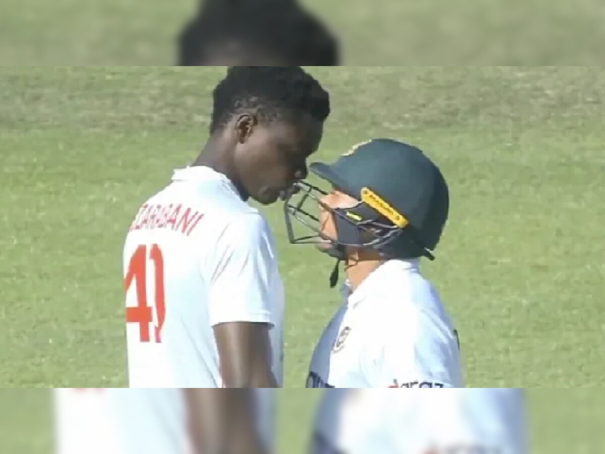 Video: Live क्रिकेट मॅचमध्ये भर मैदानात भिडले दोन खेळाडू, आणि... title=