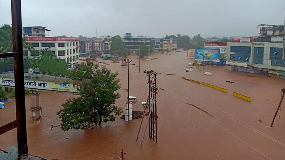 Heavy rains in Chiplun, Khed, Sangameshwar, NDRF rescue operation started - Vimarsana News