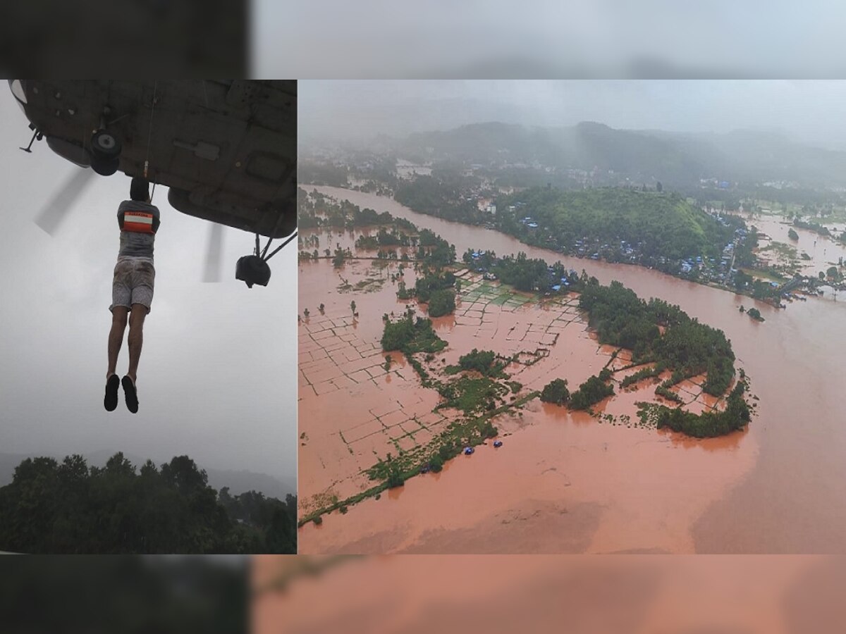 रत्नागिरीत वायुदलाकडून मदतकार्य सुरु, लोकांच्या सुटकेसाठी हेलिकॉप्टर्स तैनात title=