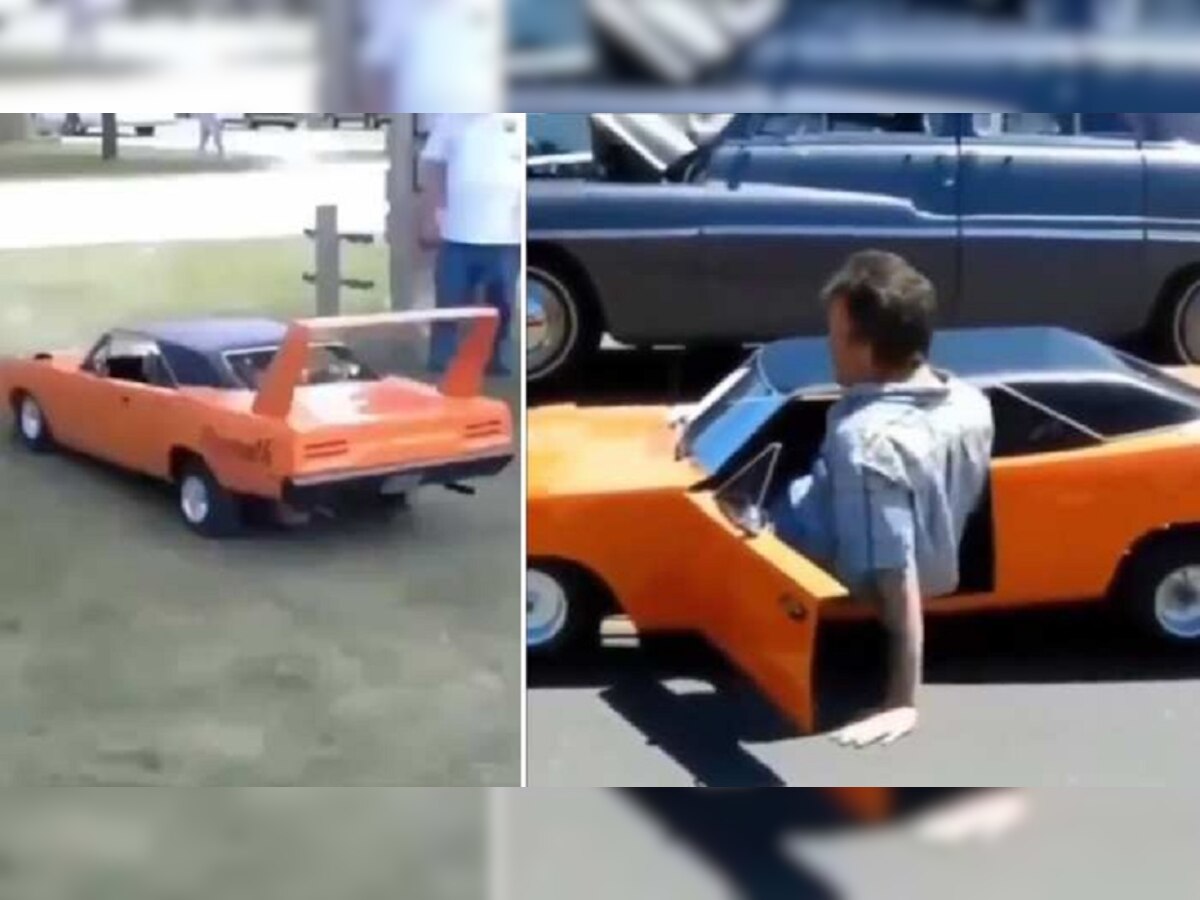 Video: अशी ही आलिशान कार! बसायला जागा नसताना चालकाने रस्त्यावर चालवली  title=