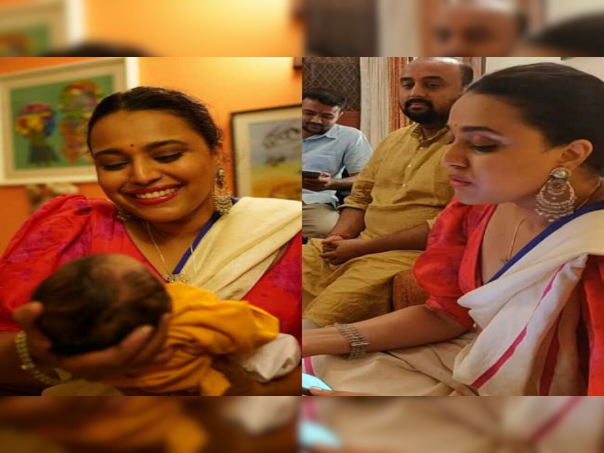 पाहा Video, Swara Bhaskar  च्या घरी आली 'नन्ही परी' title=