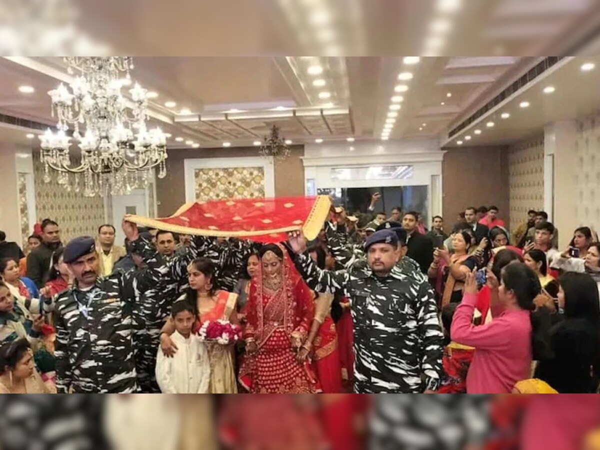जम्मू-काश्मीरमध्ये जवान शहीद, CRPF सहकाऱ्यांनी बहिणीचे लावून दिले लग्न; पाहा भावनिक व्हिडिओ   title=