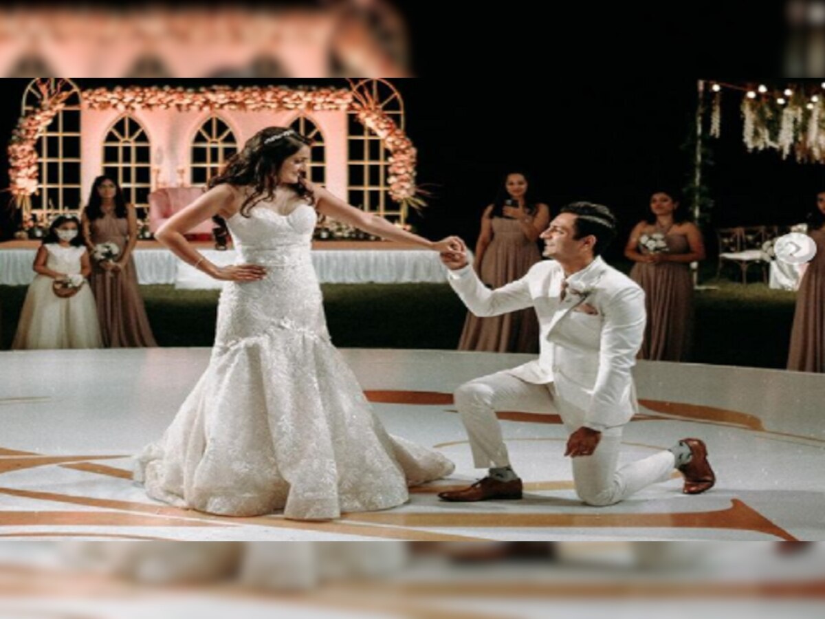 'गो गोवा गॉन' म्हणत लोकप्रिय सेलिब्रिटी लग्नाच्या बेडीत; पाहा Romantic Video  title=
