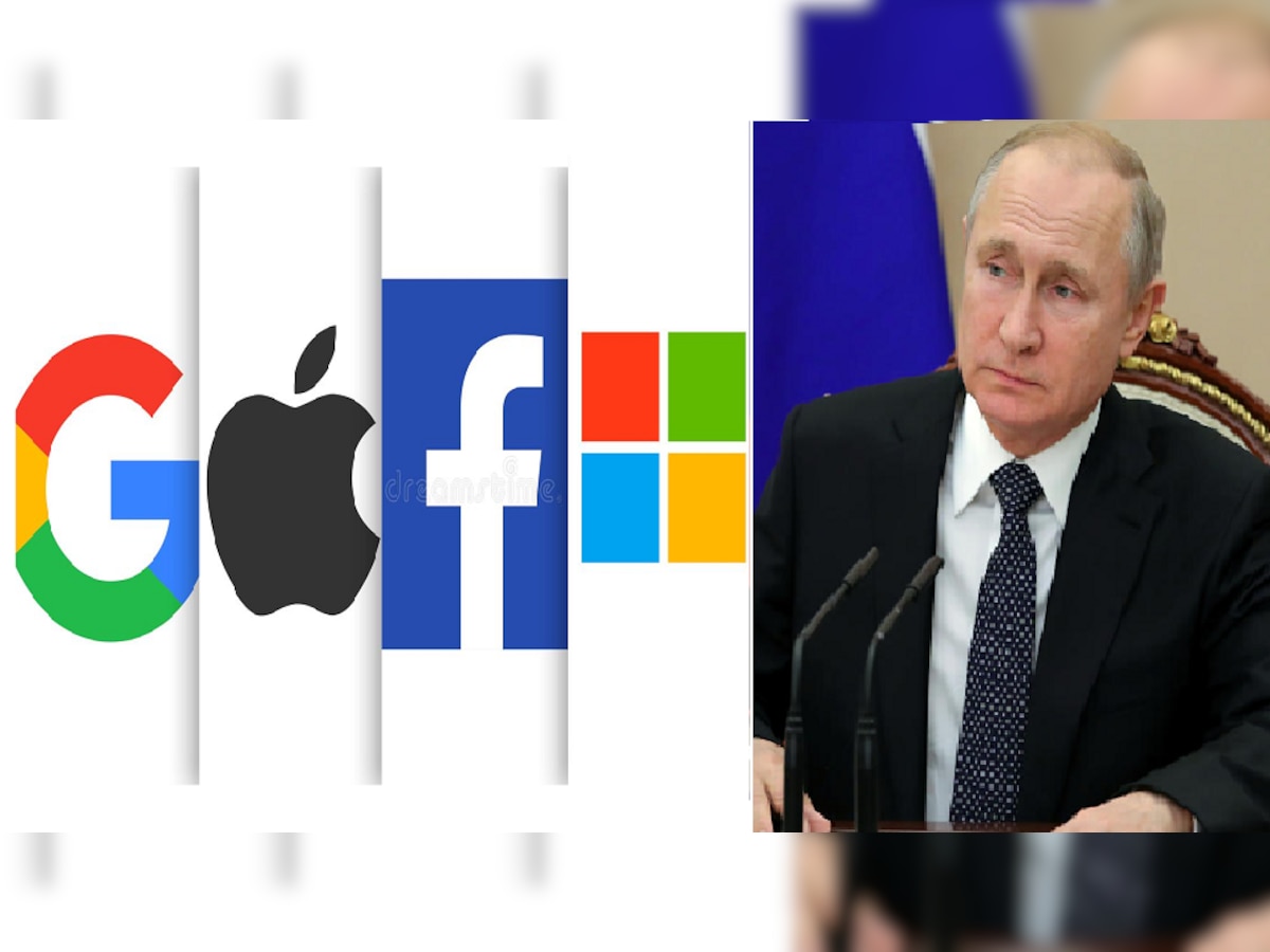 Russia-Ukraine War : रशियाविरुद्ध Apple पासून Google पर्यंत या कंपन्यांनी उचलले मोठे पाऊल title=