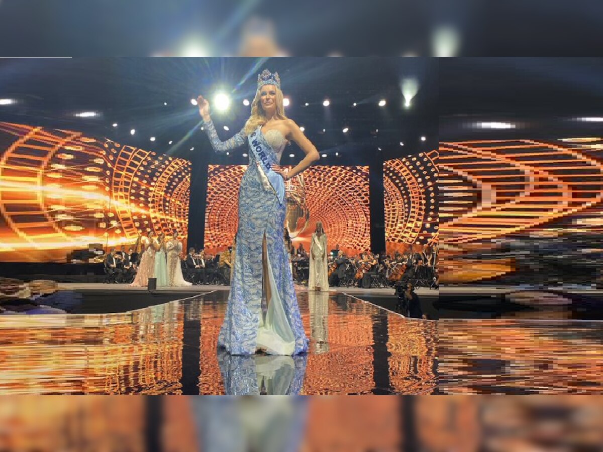 Miss World 2021 : नजर रोखून धरणारी ही सौंदर्यवती 'बार्बीडॉल' नाही, तर आहे नवी विश्वसुंदरी title=