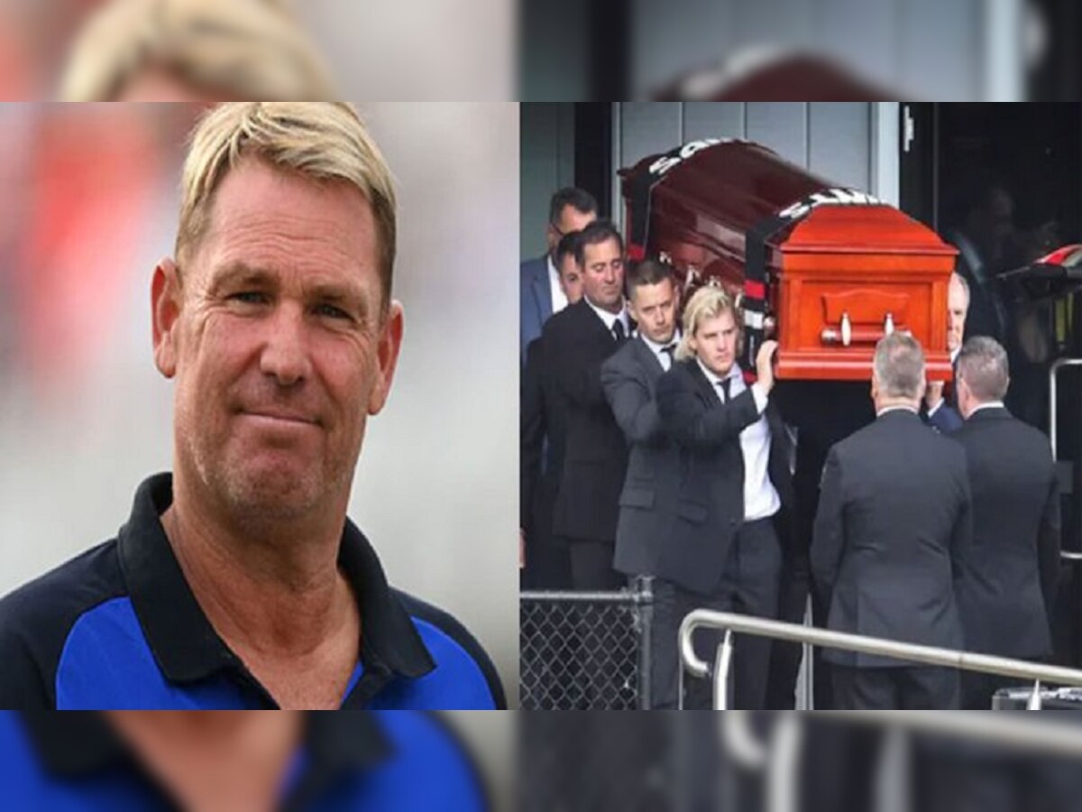 Shane Warne Funeral | शेन वॉर्नला अखेरचा निरोप, क्रिकेटपटूंना अश्रू अनावर  title=