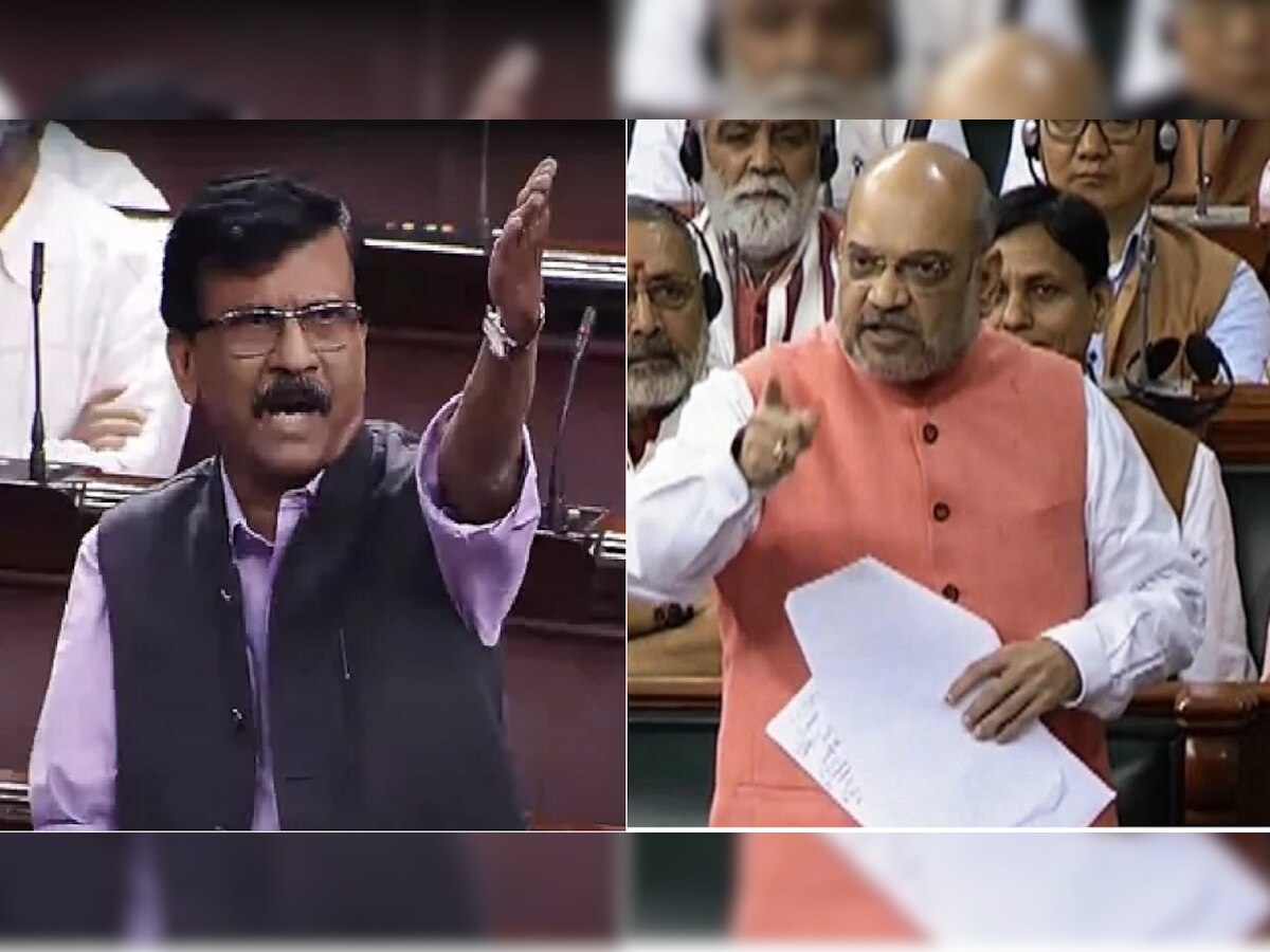 राज्यसभेत Sanjay Raut VS Amit Shah 'सामना', 'आँख में आँख'वरून रंगली जुगलबंदी title=