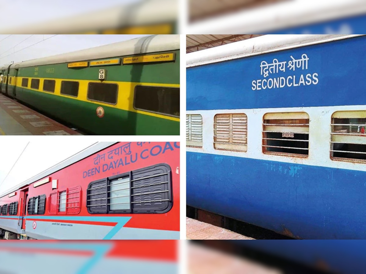 Indian Railways : ट्रेनच्या डब्यांना लाल, निळा आणि हिरवा रंग का असतो? यामागचं कारण खूपच रंजक title=