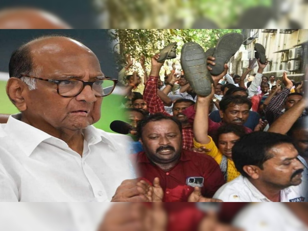 Sharad Pawar : शरद पवार यांच्या घरावरील हल्ला पूर्वनियोजित; पोलिसांचा अंतर्गत वादामुळे...?  title=