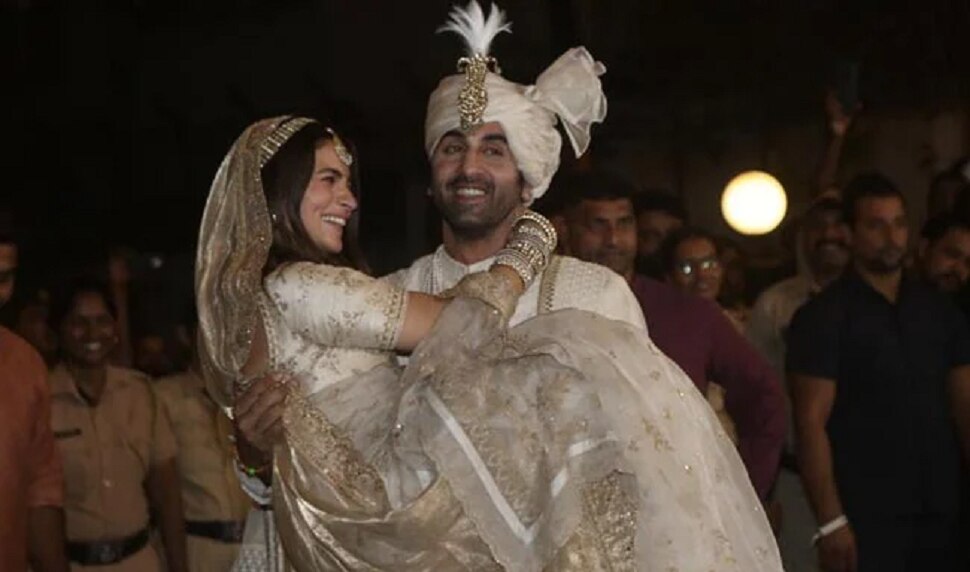 Ranbir Alia Wedding : रणबीरनं जेव्हा आलियाला थेट जेजुरी स्टाईल उचलून घेतलं