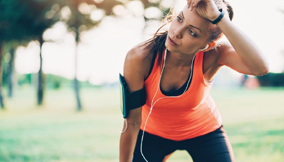 does sweating during exercise can harm for your face skin