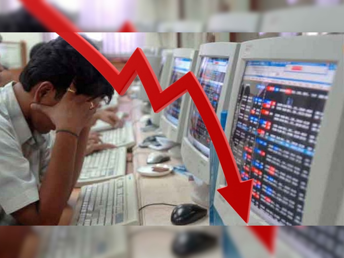 Stock Market | ग्लोबल नकारात्मक संकेतांमुळे भारतीय शेअर बाजारात तुफान घसरण; गुंतवणूकदार धस्तावले title=
