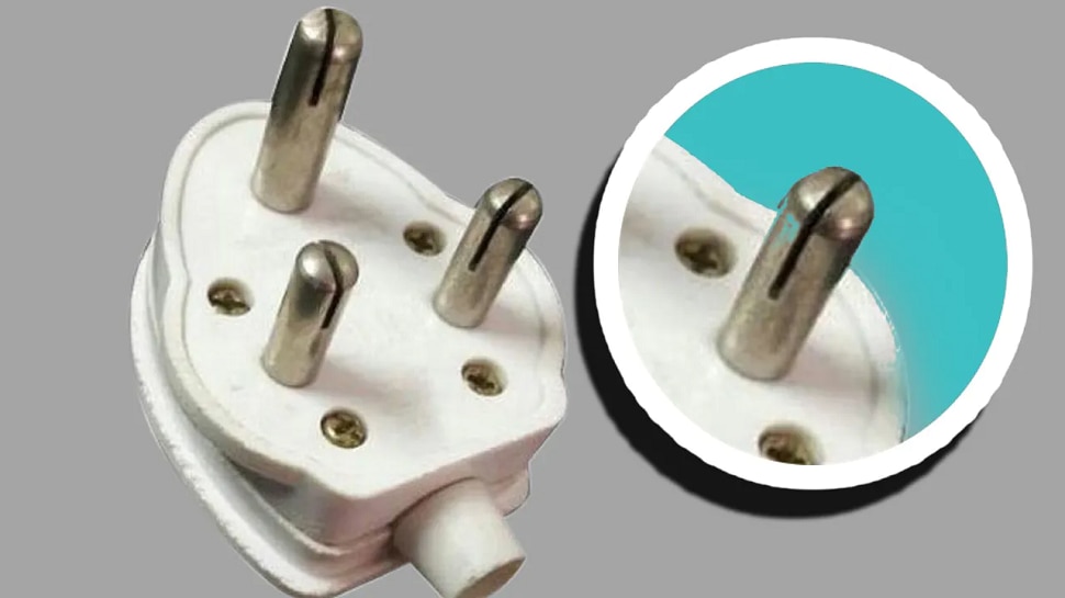 why does electric plug has cut in between know the interesting science